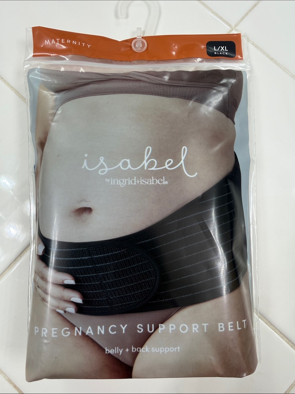 Isabel Pregnancy Support Belt — Black Maternity Belly & Back Support